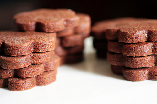 Brownie roll-out cookies