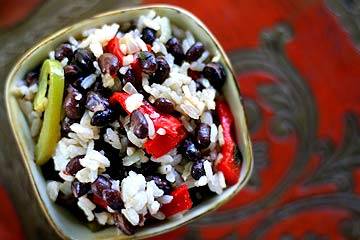 Easy black beans and rice