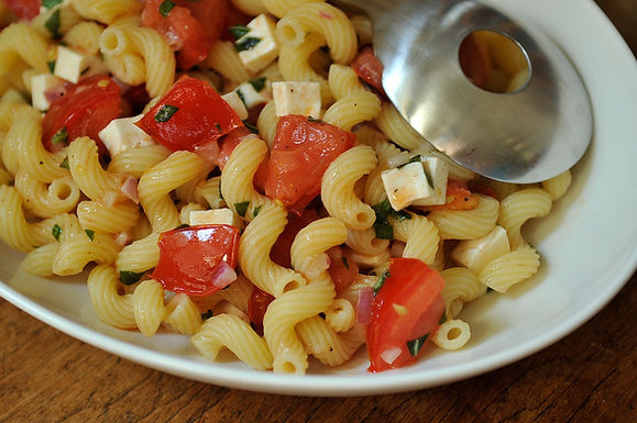 Summer pasta alla Caprese